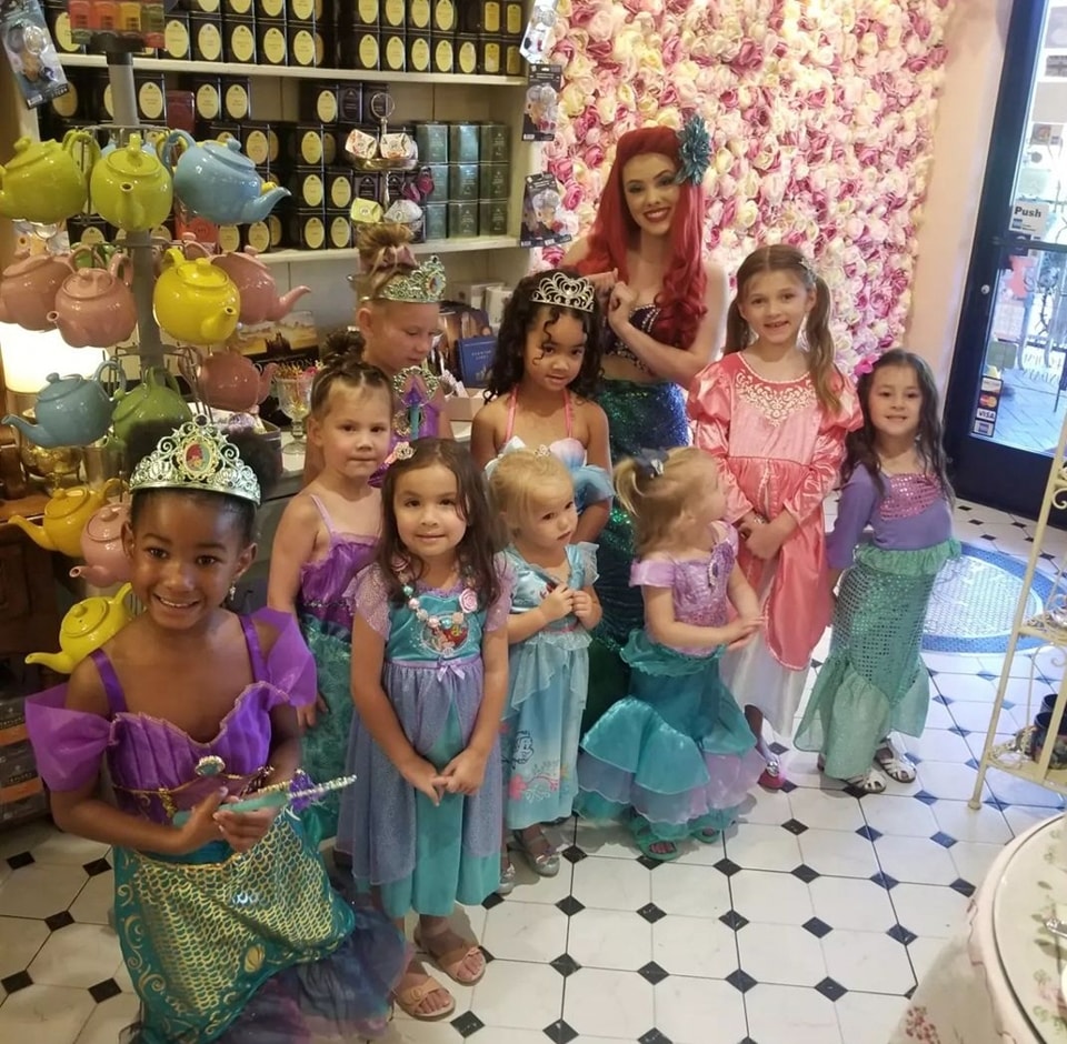 Tea Party with Ariel at the English Rose Tea Room
