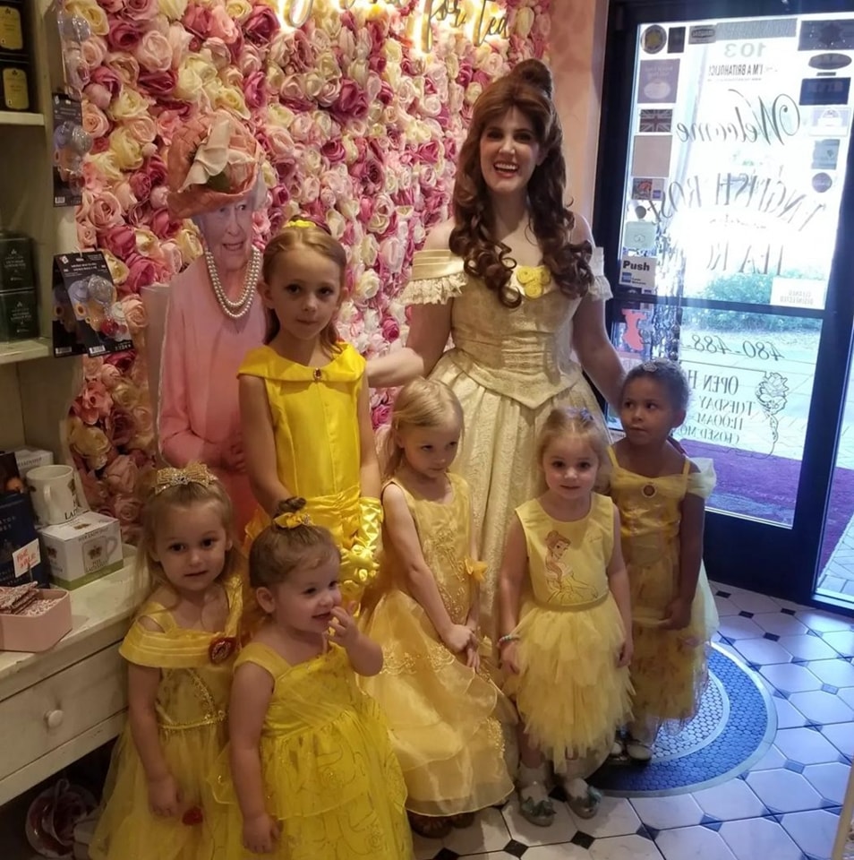 Tea Party with Belle at the English Rose Tea Room